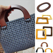 Round D-shaped Rectangle Wooden Bag Handles