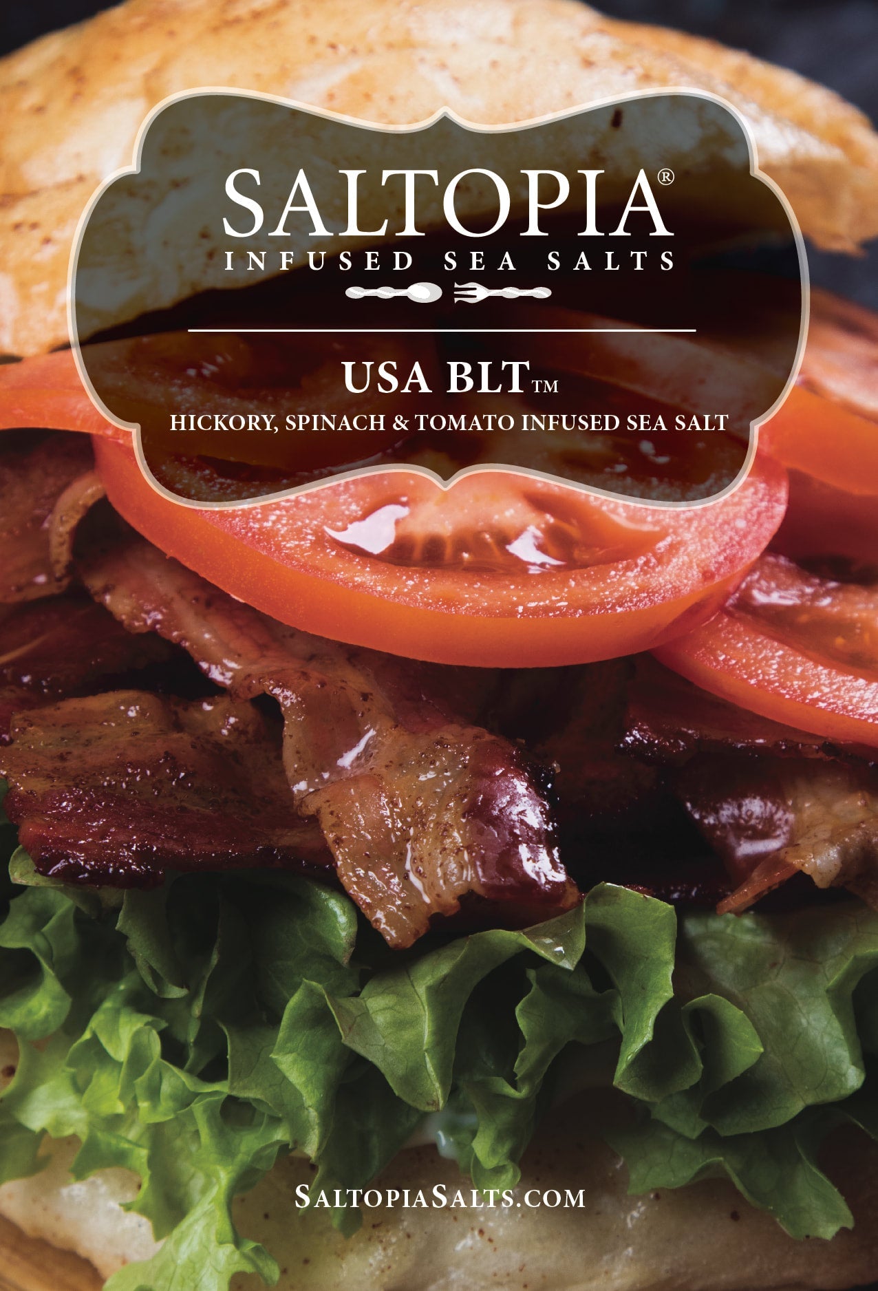 BLT Salt: Bacon. Lettuce, Tomato