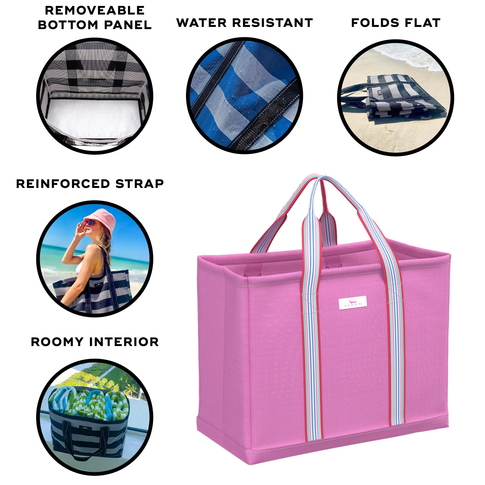 SCOUT Roadtripper - Large Beach Tote Bags