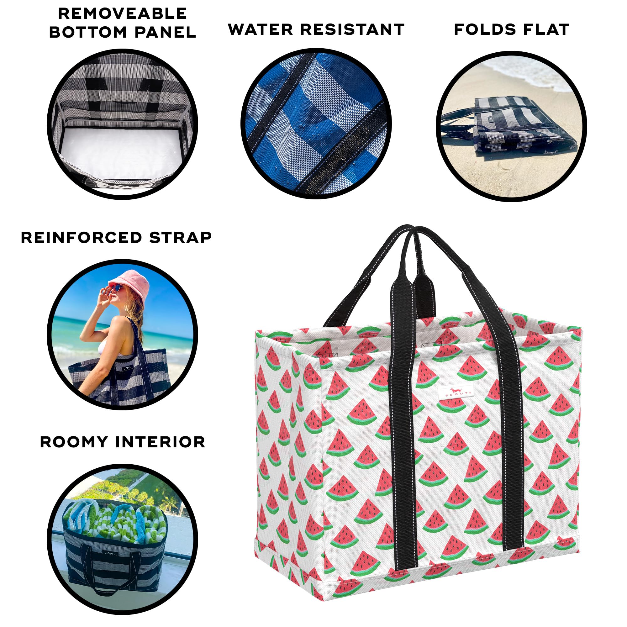 SCOUT Roadtripper - Large Beach Tote Bags