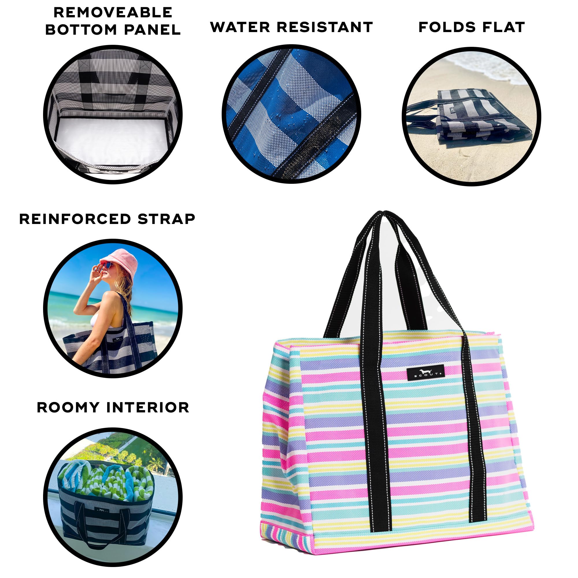 SCOUT Roadtripper - Large Beach Tote Bags