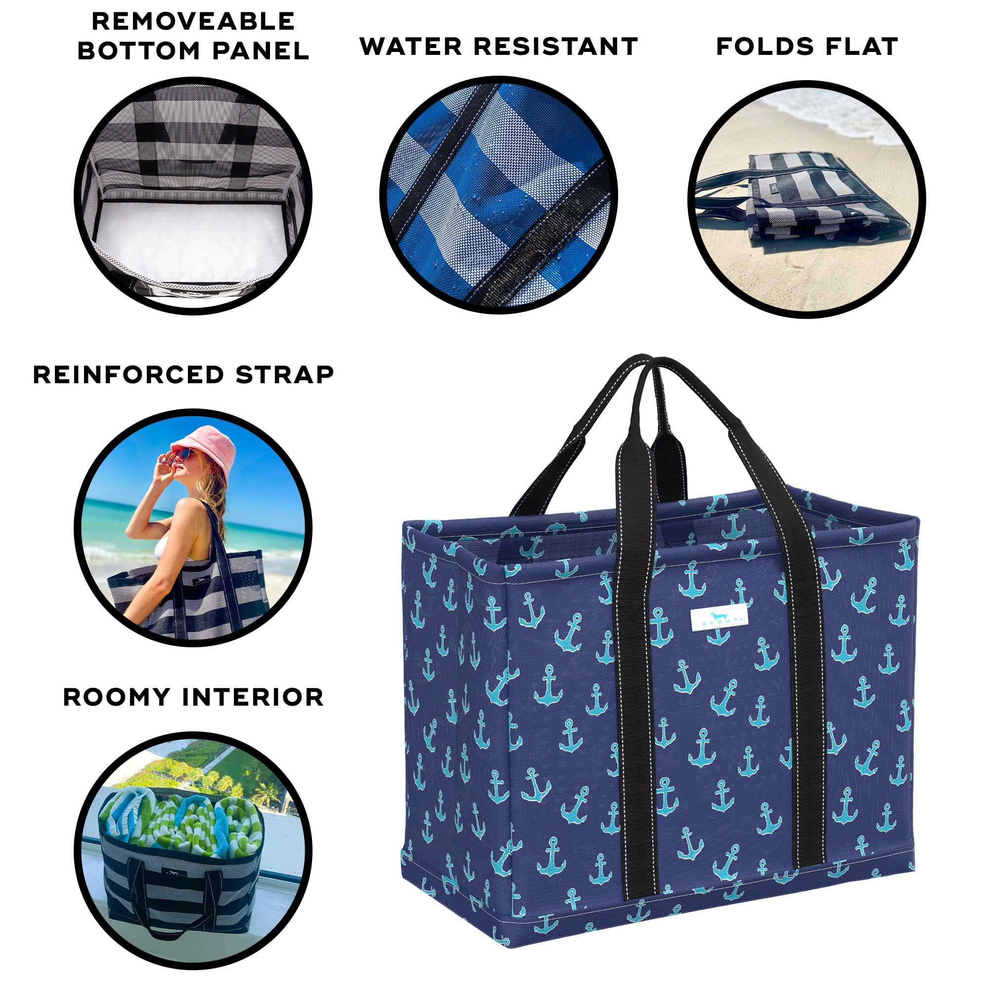 SCOUT Roadtripper - Large Beach Tote Bags