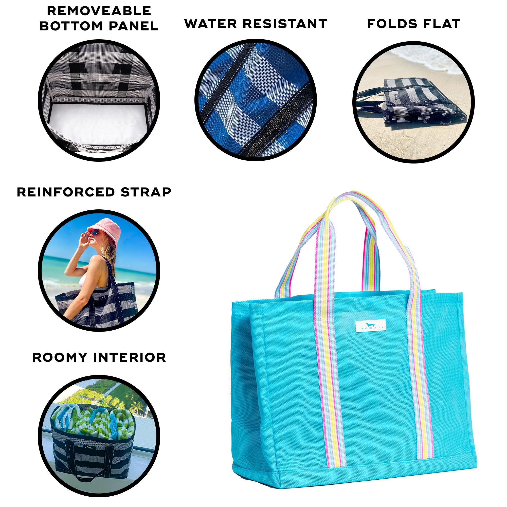 SCOUT Roadtripper - Large Beach Tote Bags