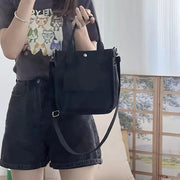 Small Canvas Tote Bag with Pockets Crossbody Bags