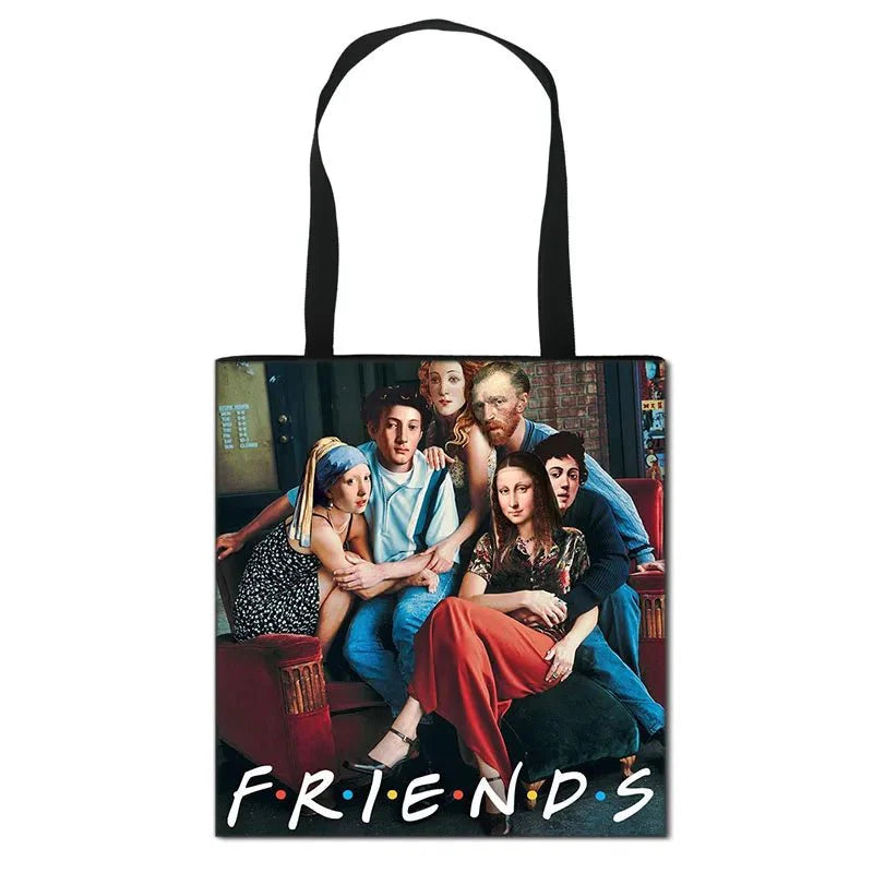 Starry Night / Statue David / Mona Lisa Handbags