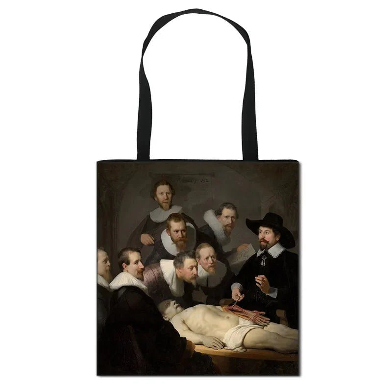 Starry Night / Statue David / Mona Lisa Handbags