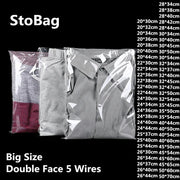 Storeage Bags 100 Pieces Clear Apparel Bags Self Seal