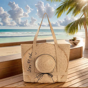 Summer Large Capacity Totes With Cap