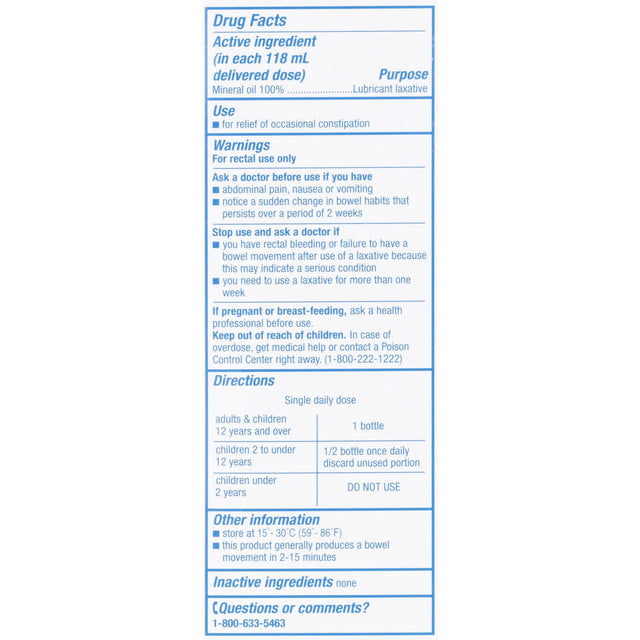 Sunmark 100% Mineral Oil Enema