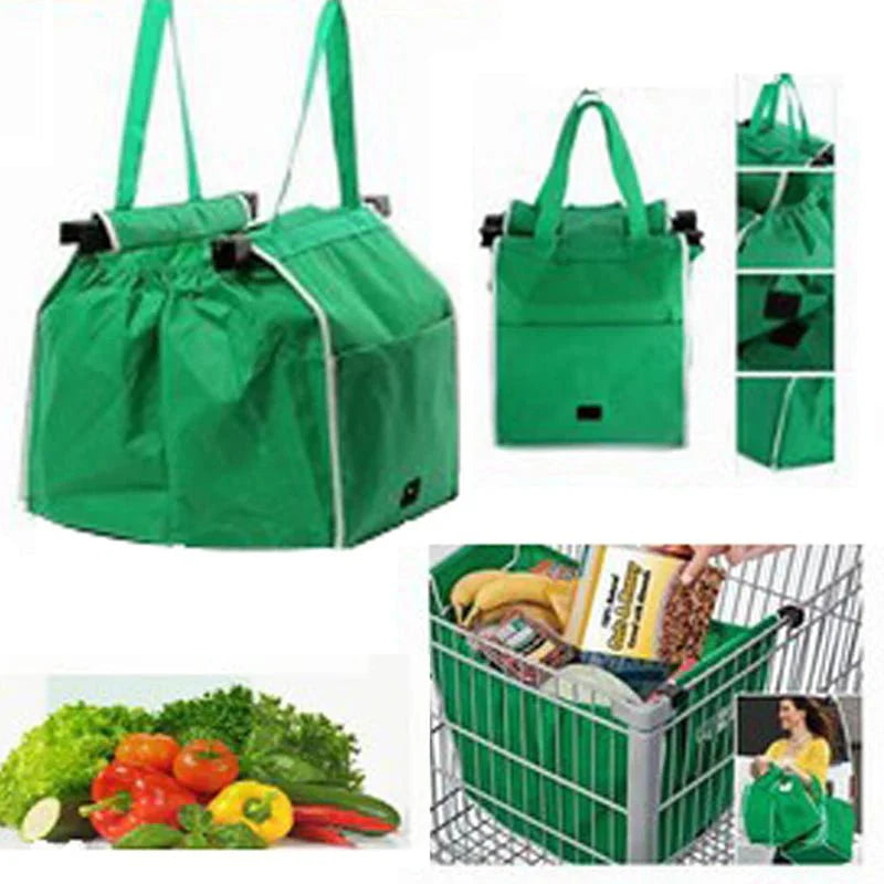 Supermarket Shopping Handbag Foldable Cart Bag 1PC