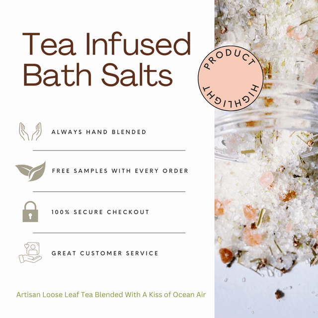 Woodland Beach Tea-Infused Bath Salts