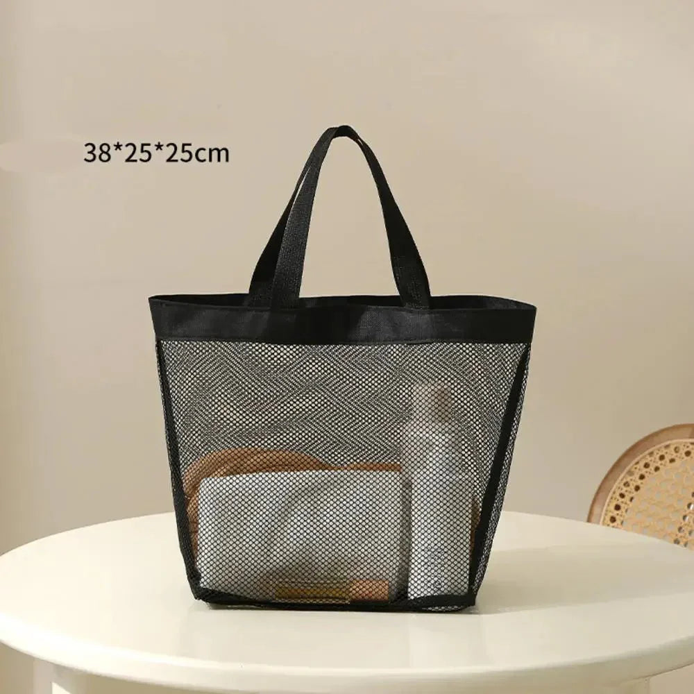 Transparent Mesh Cosmetic Bag