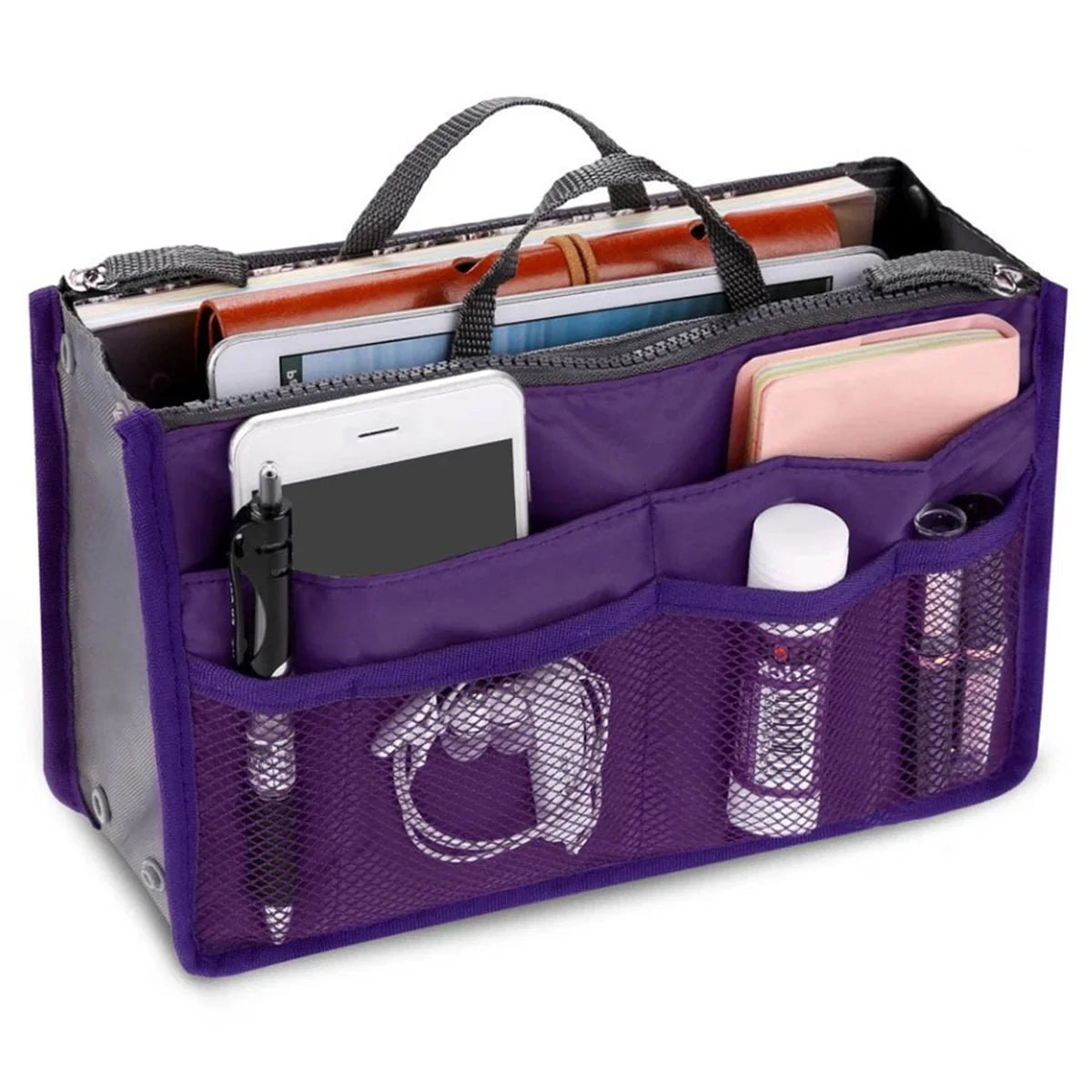 Travel Insert Handbag Organiser Nylon Bag