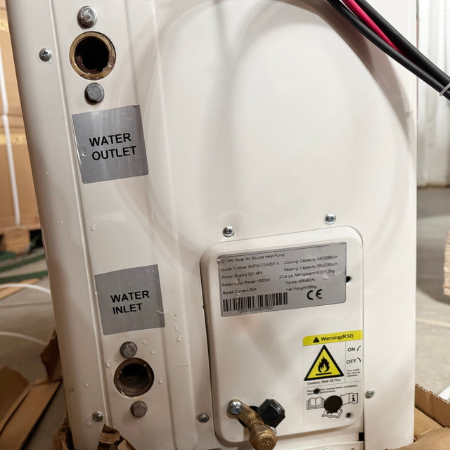 48V DC 24,000 BTU/h (2 Ton) Water Heat Pump Chiller Heater