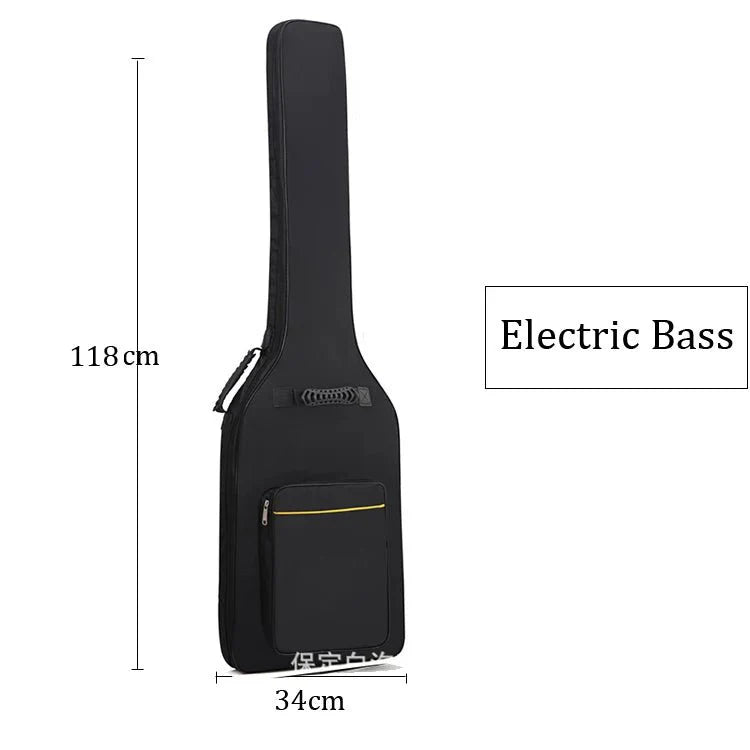 Waterproof Electric Bass Case Double Strap Padded