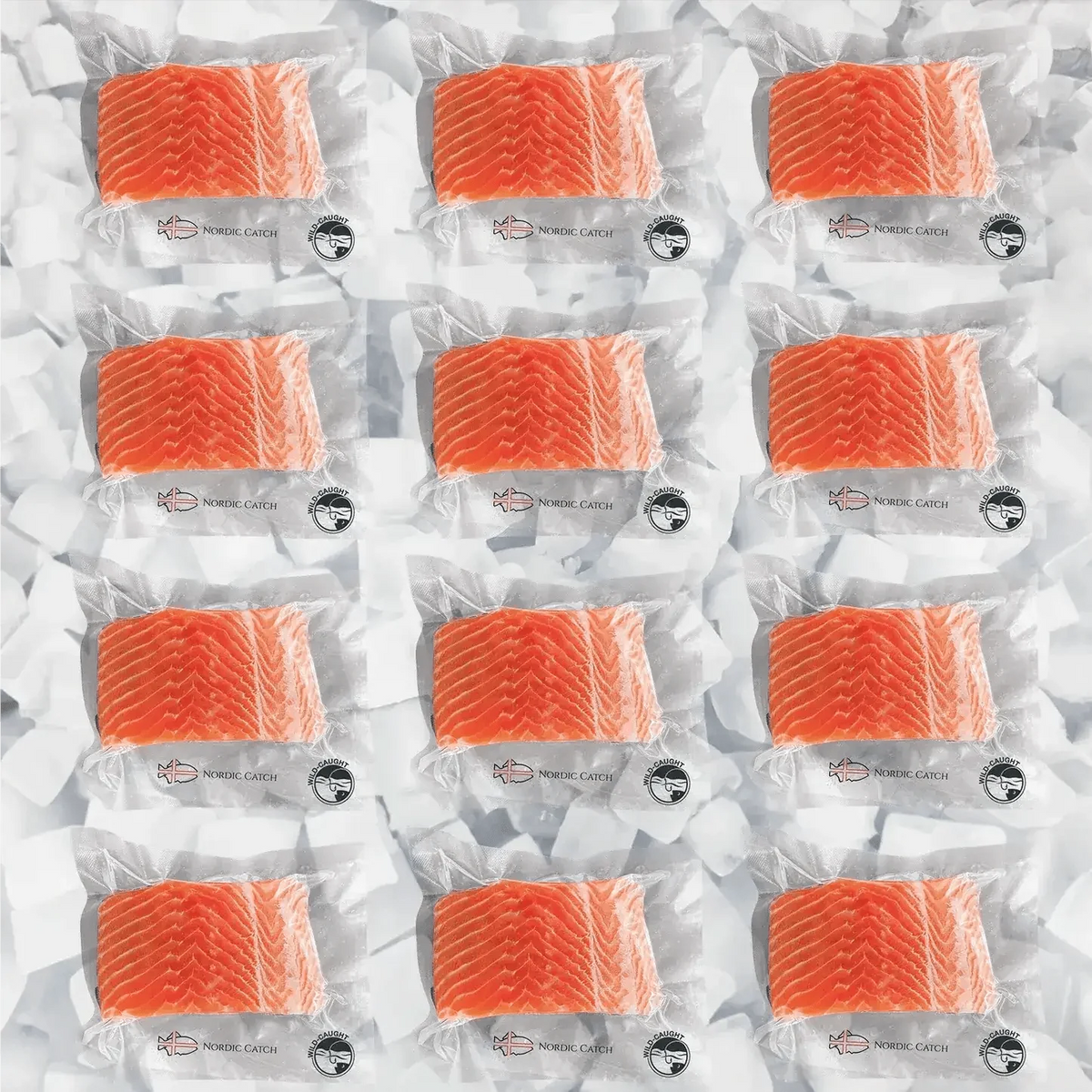 Wild Caught Salmon, Columbia River King Skin On (Bulk Case)