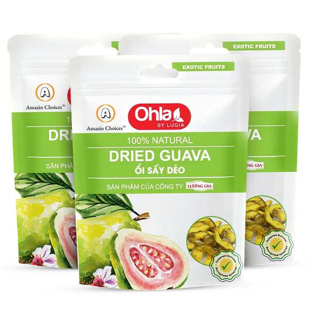 Amazin Choices Dried Guava, 17.63 oz, Pack of 3
