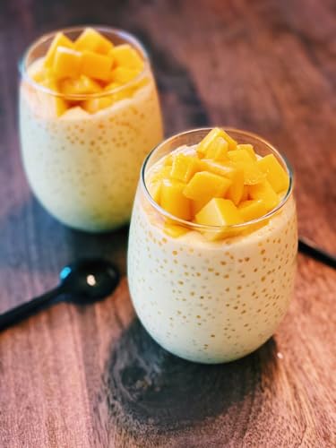 Small Tapioca Boba Pearls (Sago Balls) from Cassava -Translucent & Flavor-Absorbent - Ideal for Soup or Sauce Thickening