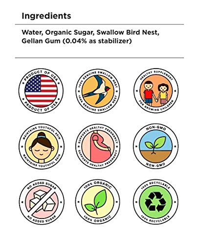 Golden Nest Premium Bird Nest Drink, - Made in USA, (燕窩)  240 ml (8oz) (Original)