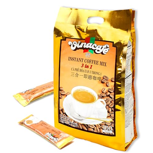 Vinacafe Premium Coffee Mix, 100 Coffee Sticks Single Serves – Trendoli