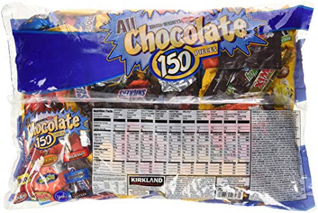 Kirkland Signature  All Chocolate Pieces, 150 Pcs, 90 Ounce Bag
