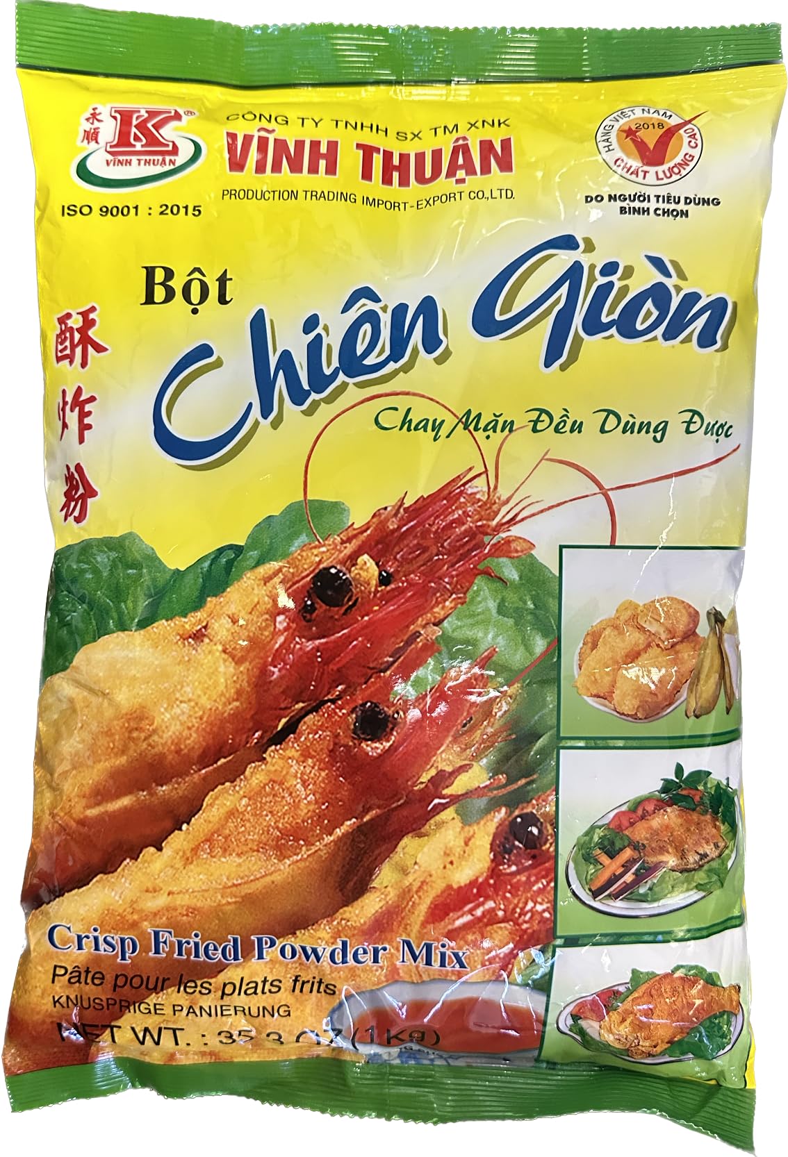 Vinh Thuan — Crispy Fried Powder Mix — Flour Coating for Deep Frying ...
